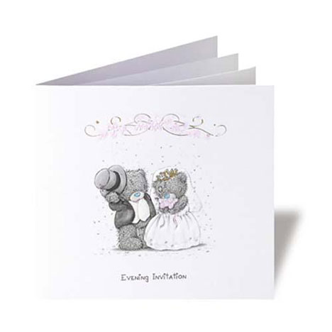 Me to You Bear Personalised Evening Wedding Invitations Per 20 £64.99